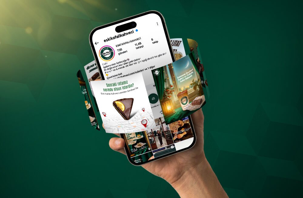 Eski Kafalı Kahveci sosyal medya yönetimi projesi